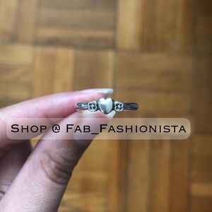 James Avery Retired Heart sterling silver ring